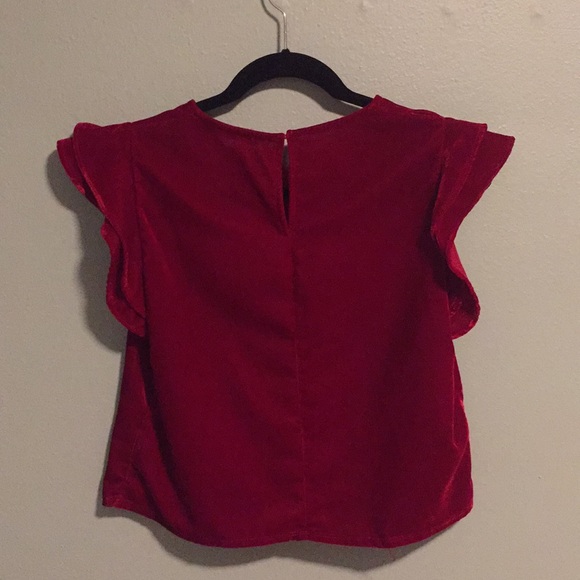 Red velvet Zara top - Picture 4 of 4